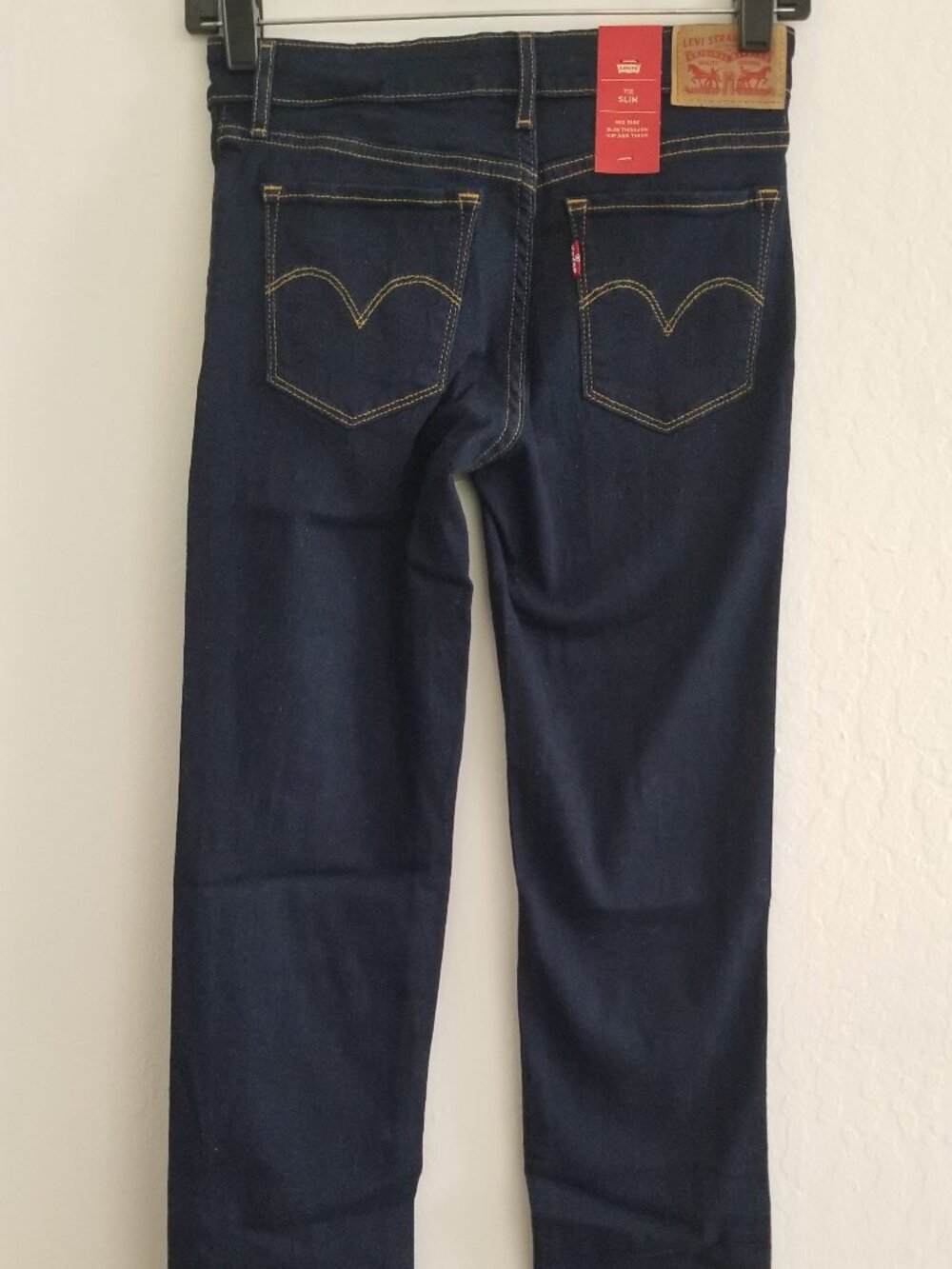 Levi's 712 Jeans 188840024 Slim Mid Rise Dark Denim Brand New with tags